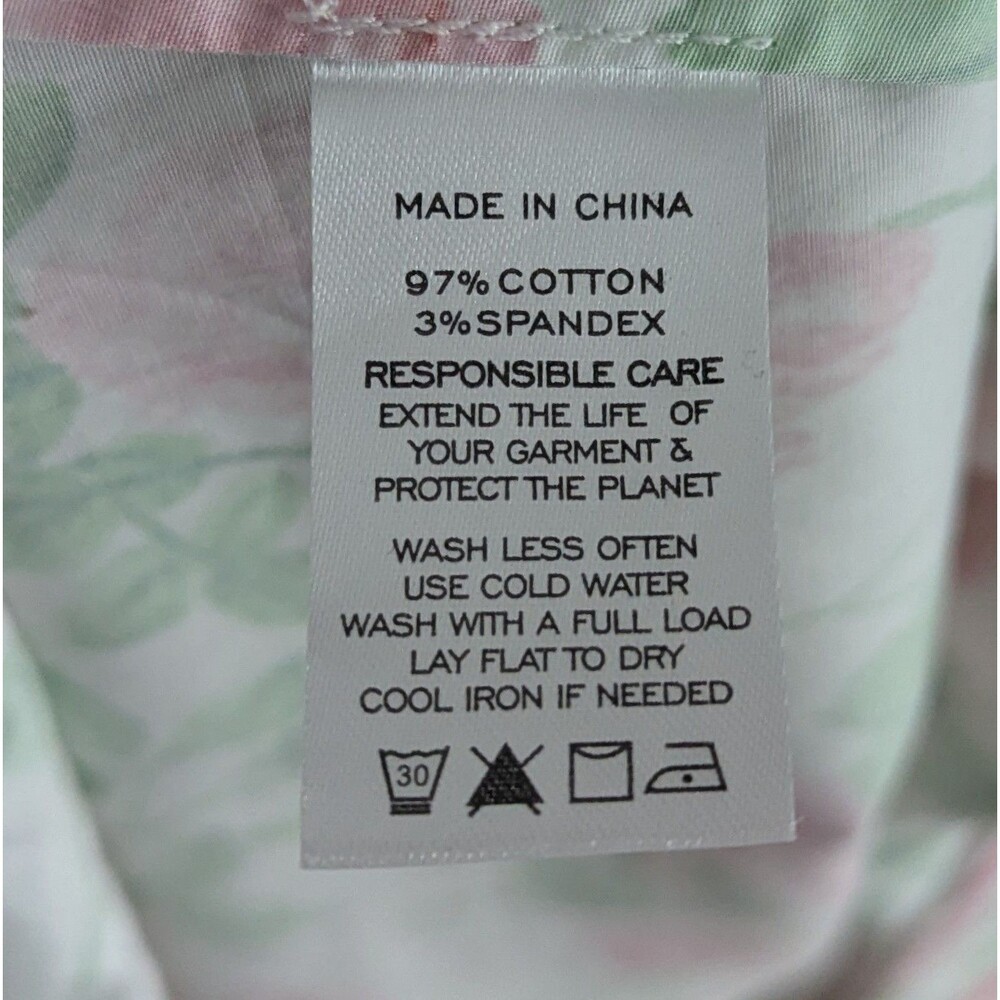 Hill House Ophelia White Midi Dress with Pink Rose & Green Leaf Print - Picture 3 of 6